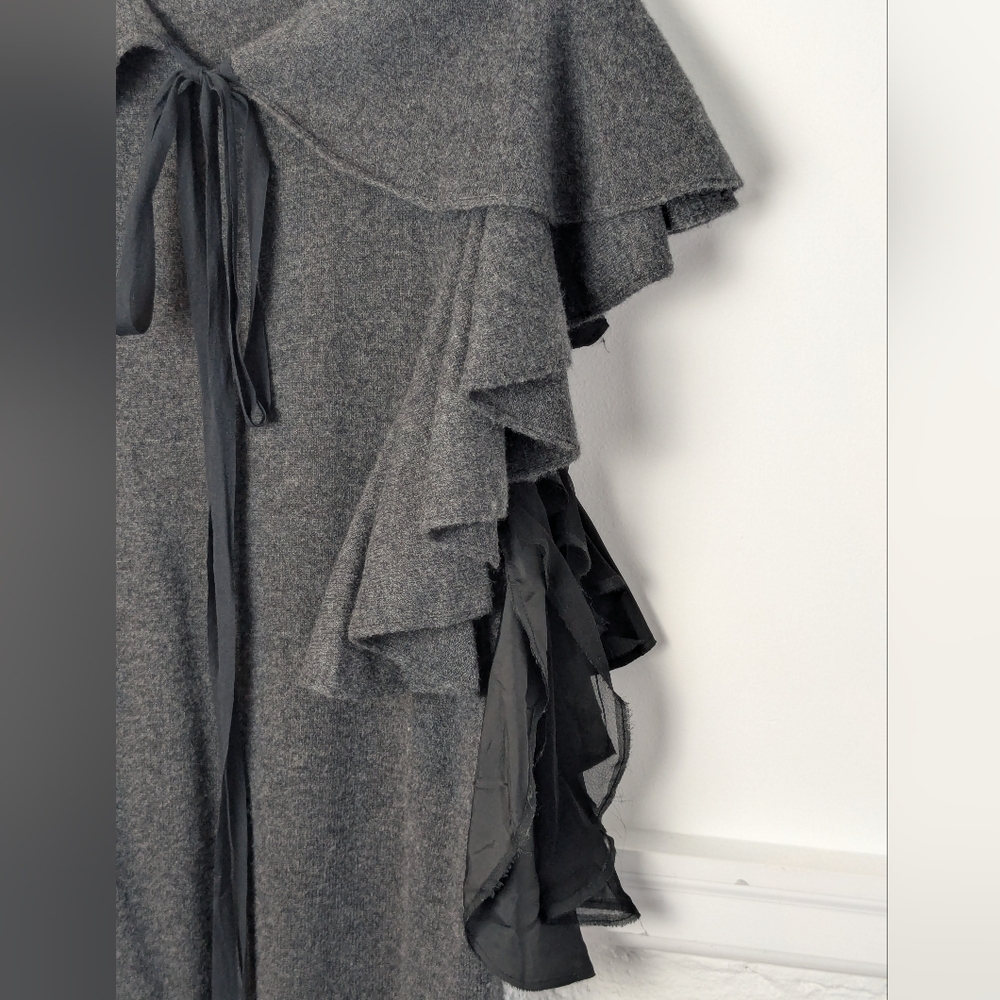 Sacai • Wool Ruffle Bow Sweater Dress - Picture 6 of 16